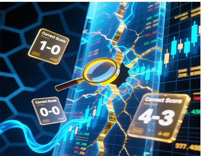 Data visualization showing market inefficiencies and value opportunities in betting odds with highlighted pricing gaps